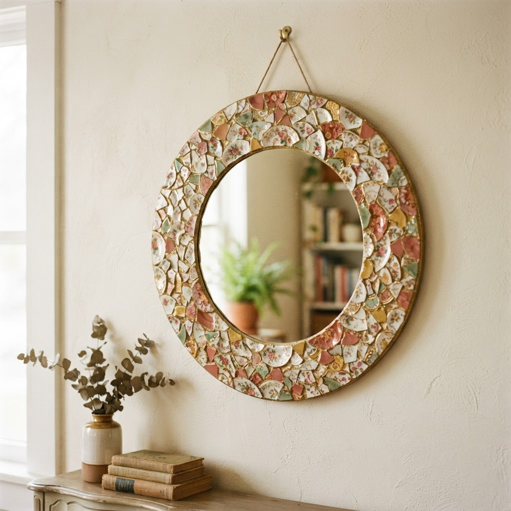 Vintage Rose Mirror