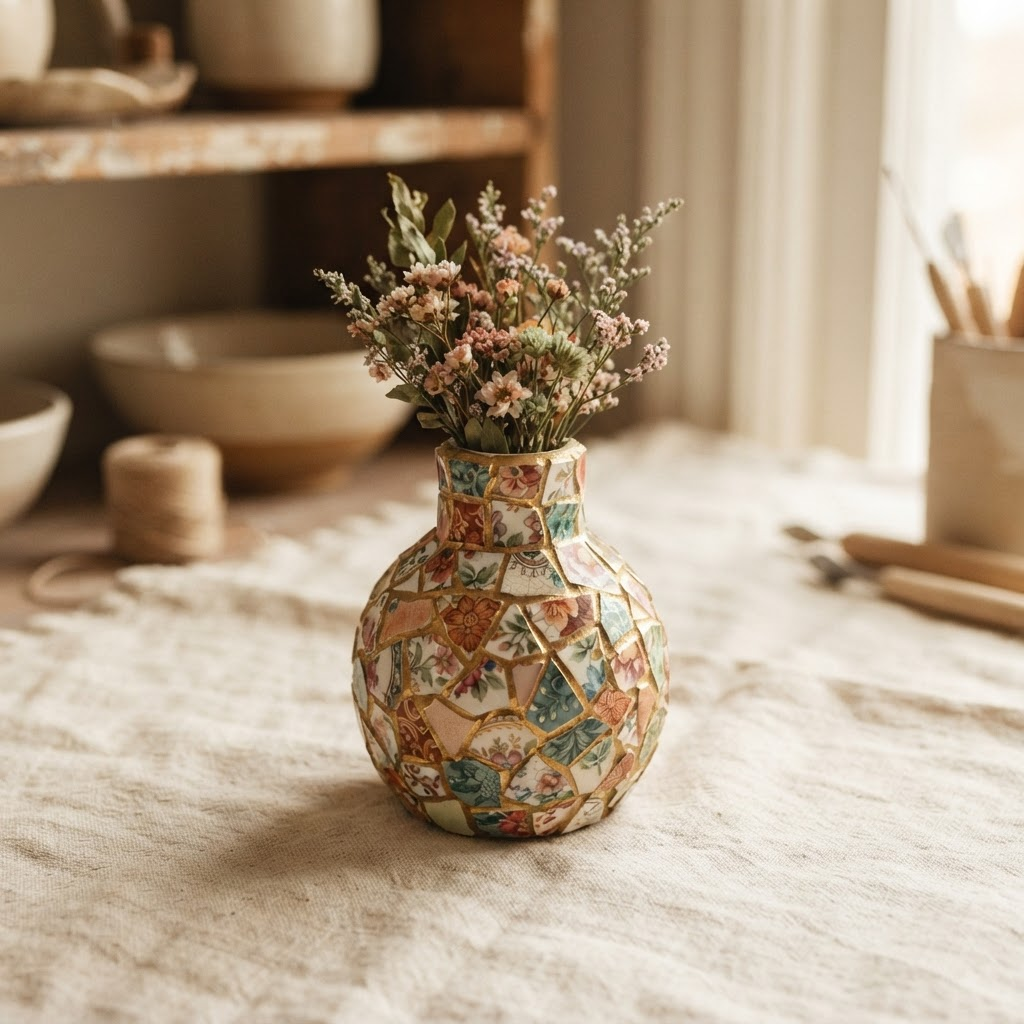 Floral Keepsake Vase